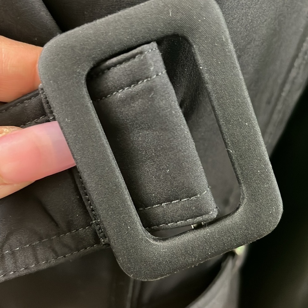 Calvin Klein Black Y2K Trench Coat ☔️ - Picture 9 of 15